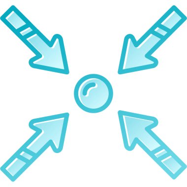 Oklar. Web simgesi basit illüstrasyon