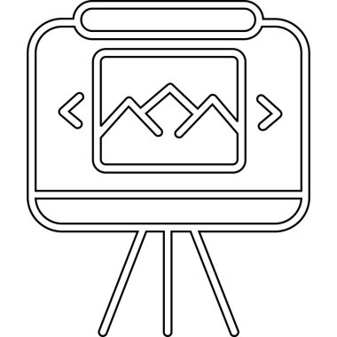 tablet ekranı ve kamera simgesi