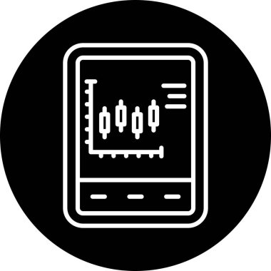 Mobil simgenin vektör illüstrasyonu