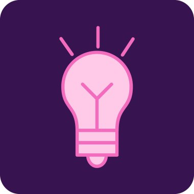 ampul simgesi vektör illüstrasyonu