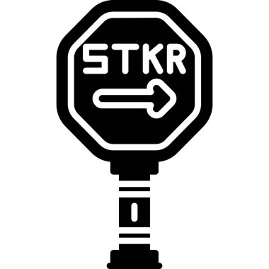 İşaretçi simgesi, vektör illüstrasyonlu trafik sinyali