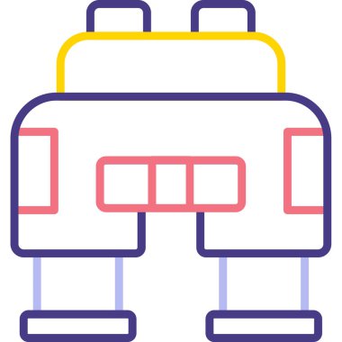 tren simgesi vektör illüstrasyonu