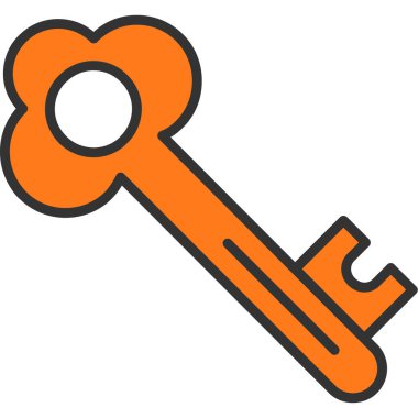 Anahtar. Web simgesi basit illüstrasyon