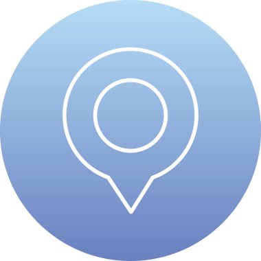 Vektör konumu simge illüstrasyonu