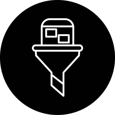 Takım elbiseli ve şapkalı bir adamın vektör çizimi