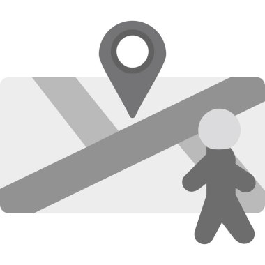 bir harita ile izole edilmiş pin simgesi