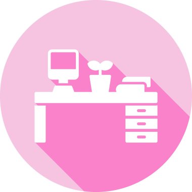 Bir ofis simgesinin vektör illüstrasyonu