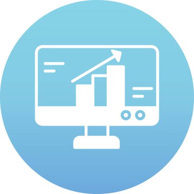 büyüme web simgesi, vektör illüstrasyonu