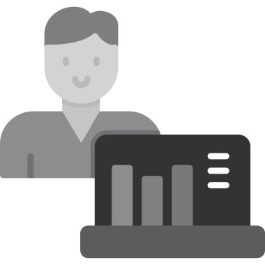 iş simgesi vektör illüstrasyonu