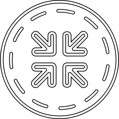 Modern bir simgenin vektör illüstrasyonu