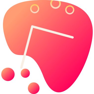 Kırmızı elmanın vektör illüstrasyonu