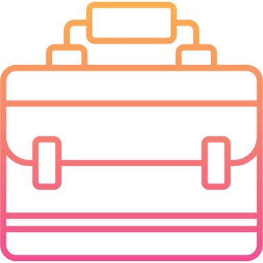 evrak çantası ikonu vektör illüstrasyonu