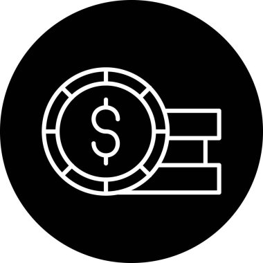 vektör para simgesi illüstrasyonu