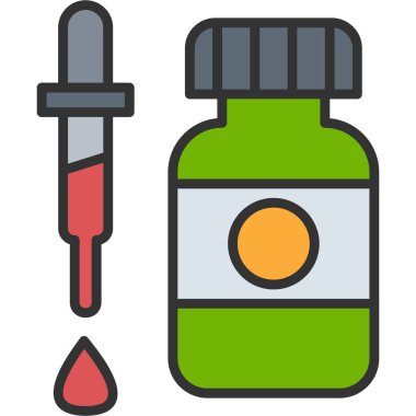 Şırınga. Web simgesi basit illüstrasyon