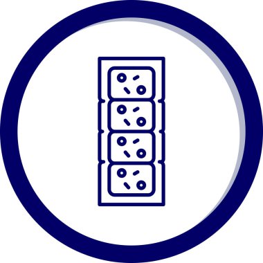 Bir b eksikliği simgesinin vektör çizimi