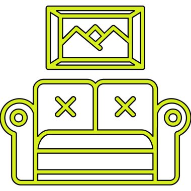 yatak odası mobilyası simgesi