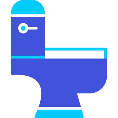 tuvalet kase simgesi, vektör çizim