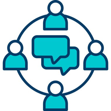 Sohbet simgesi vektör illüstrasyonu