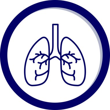 Akciğer simgesinin gösterimi