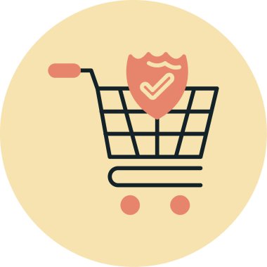 El arabası. Web simgesi basit illüstrasyon