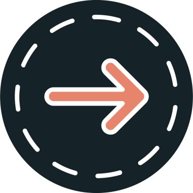 Ok. Web simgesi basit illüstrasyon