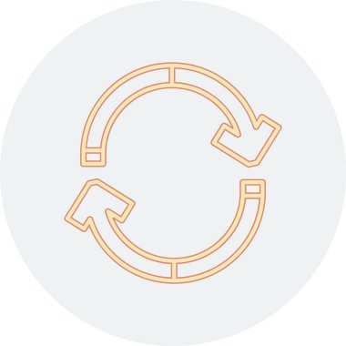 Simgeyi tazele, vektör illüstrasyonu