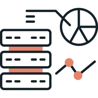 ağ bağlantısı renk modern satır simgesi