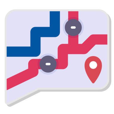 konum haritası konumu simgesi düz biçimli