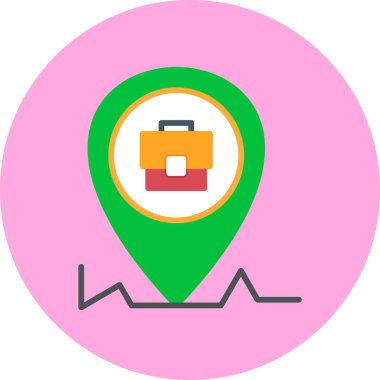 konum haritası pin vektör illüstrasyonu