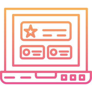 Ağ simgesi. Çevrimiçi deponun vektör illüstrasyonu