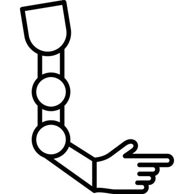 El insan ikonu. Beyaz arkaplanda izole edilmiş web tasarımı için insan el vektörü simgesi