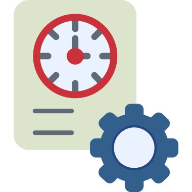 Zaman yönetimi simgesi vektör illüstrasyonu