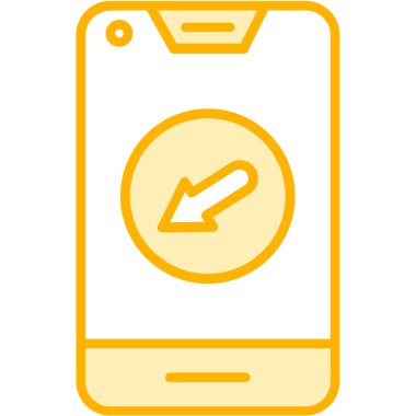 Cep telefonu. Web simgesi basit illüstrasyon