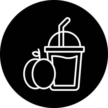 Modern simgenin vektör illüstrasyonu içecek eksikliği