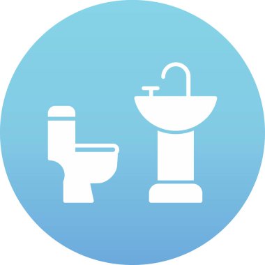 tuvalet işareti simgesi, vektör illüstrasyonu