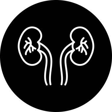 insan böbrek simgesi vektör illüstrasyon
