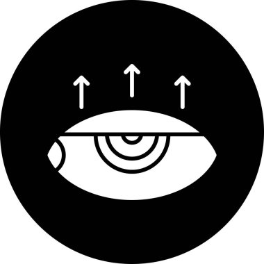Göz simgesi vektör illüstrasyonu