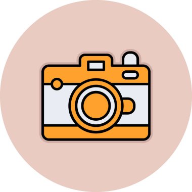 kamera simgesi vektör illüstrasyonu