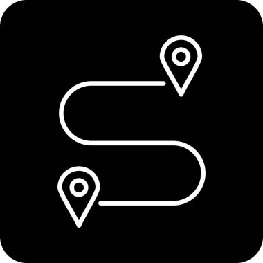 Harita işaretleyici simgesi, vektör illüstrasyonu