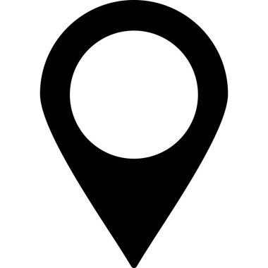 Konum pin vektör simgesi