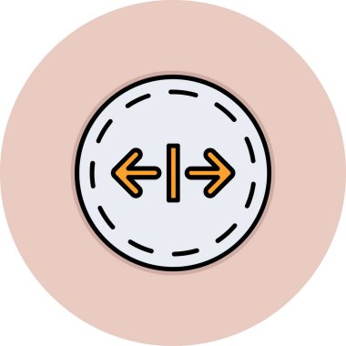 Modern bir simgenin vektör illüstrasyonu