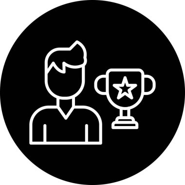 Bir yıldız simgesinin vektör illüstrasyonu