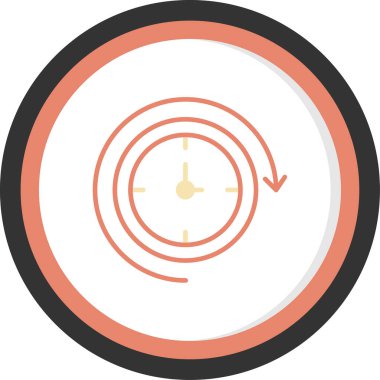 Alarm saat simgesi daire içinde