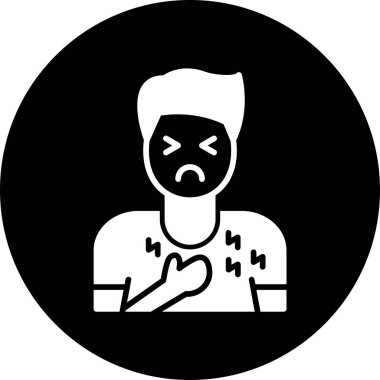 Maskeli bir adamın vektör çizimi