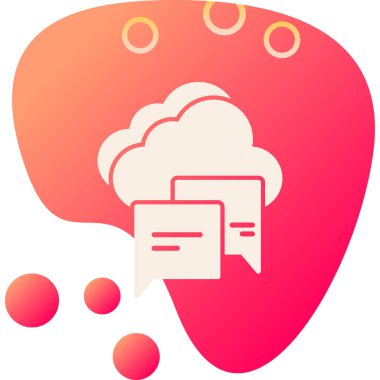 Bulut simgesinin vektör illüstrasyonu