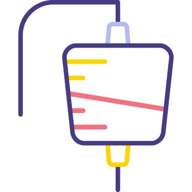 tıbbi ve sağlık çizgisi vektör simgesi.