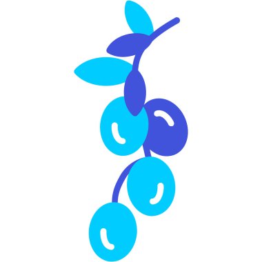 Doldurulmuş kiraz çileği ikonu - taslak biçimi