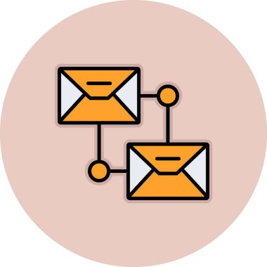 e-posta pazarlama vektör renk illüstrasyonu