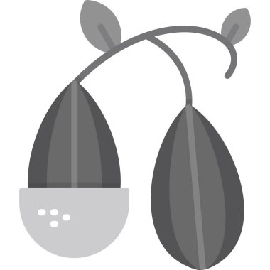 Bir bitkinin vektör illüstrasyonu