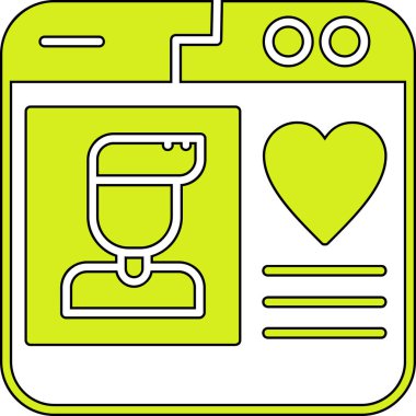 Yemek. Web simgesi vektör illüstrasyonu